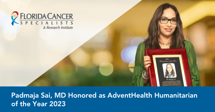Dr Padmaja Sai AdventHealth Foundation 2023 Humanitarian of the Year Award