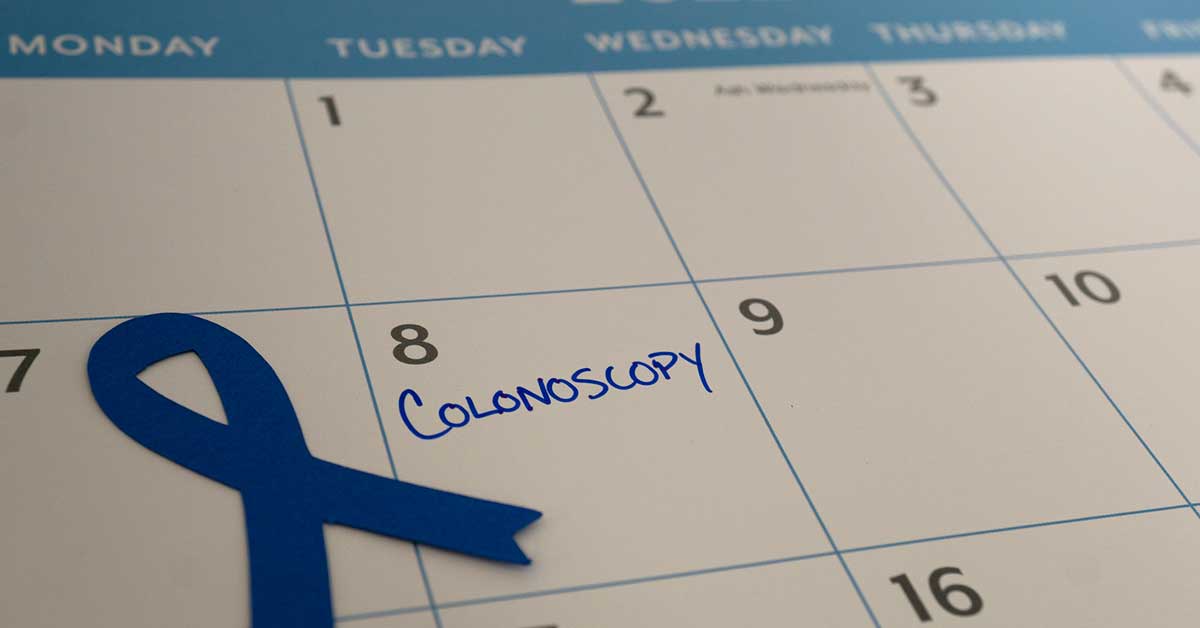 Colonoscopy Marked on the Calendar