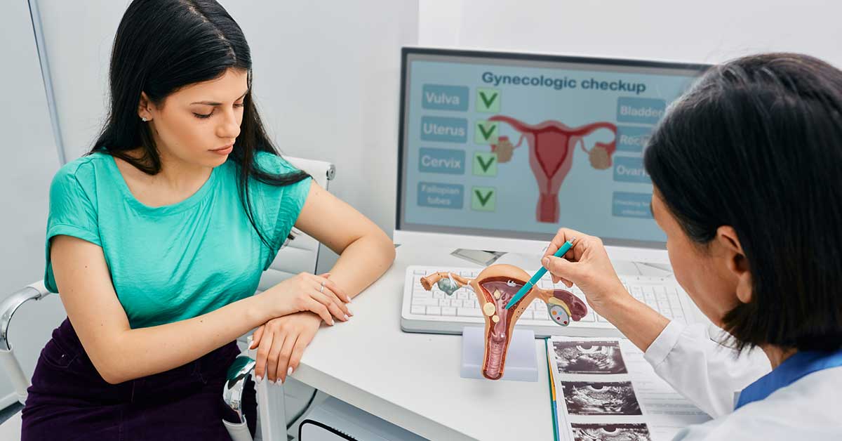 Gynecologic checkup concept