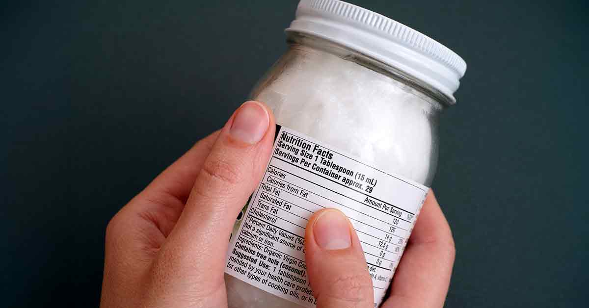 Food label on Jar